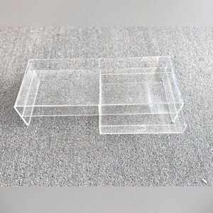 2/$50 ✨ Clear Glitter Acrylic Laptop Desk Stand with Drawer